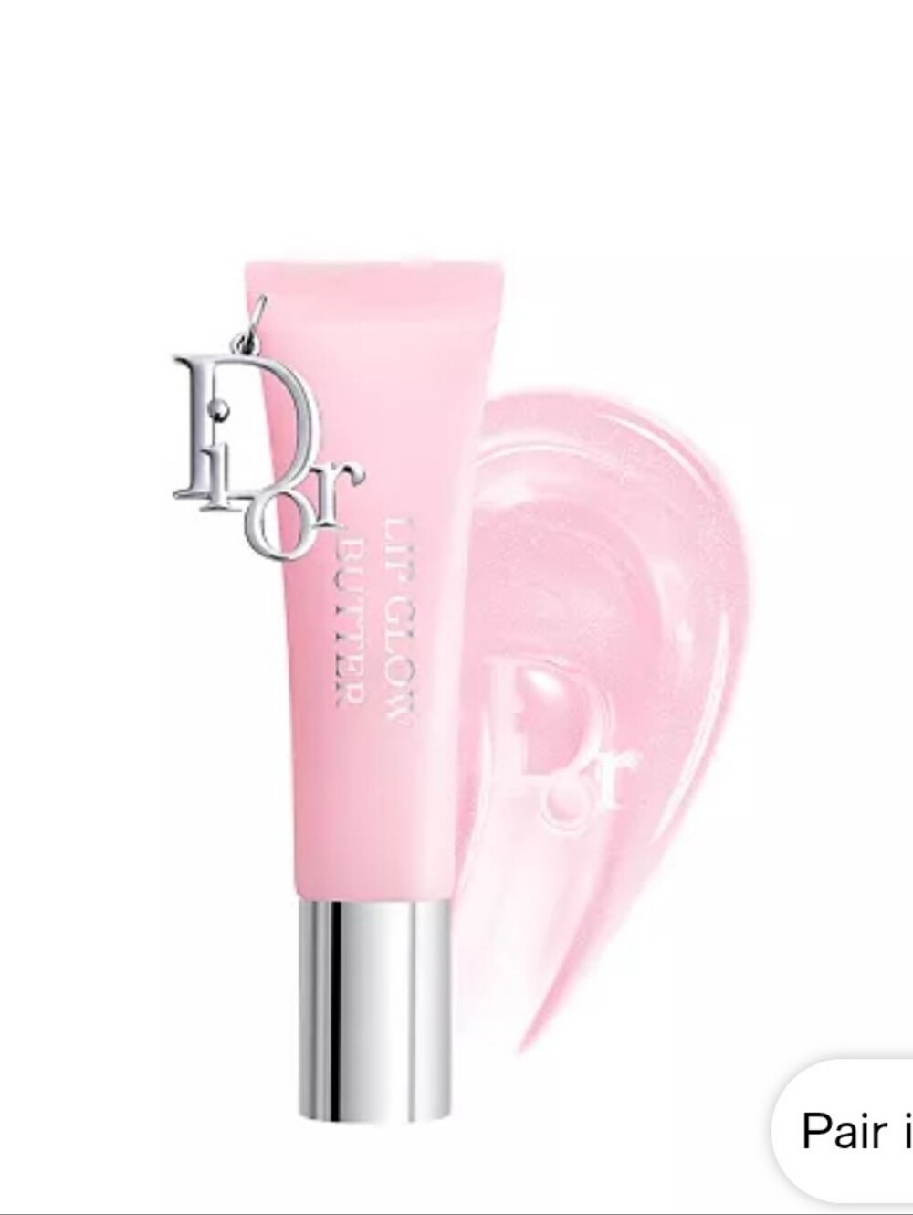 Dior Addict Lip Glow Butter Sheer Glazed Pink Hydrating Lipgloss Nib With Charm
